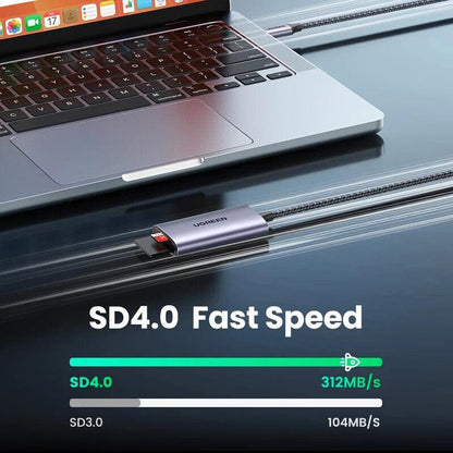 Ugreen SD Card Reader SD4.0 TF USB C Memory Card Adapter 312MB/s - product details fast speed - b.savvi