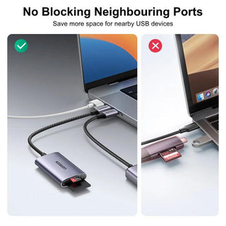 Ugreen SD Card Reader SD4.0 TF USB C Memory Card Adapter 312MB/s - product details no blocking ports - b.savvi