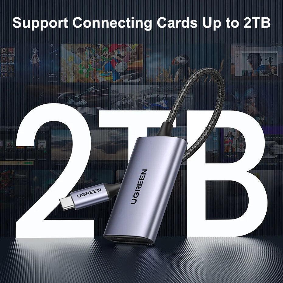 Ugreen SD Card Reader SD4.0 TF USB C Memory Card Adapter 312MB/s - product details support up to 2tb - b.savvi