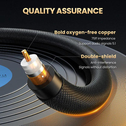 Ugreen Subwoofer RCA to RCA Audio Cable Male to Male Coaxial - product details oxygen free copper - b.savvi