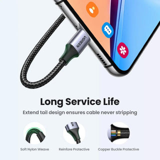 Ugreen USB C Fast Charger Cable Braided 18W 3A Charging - product details - b.savvi