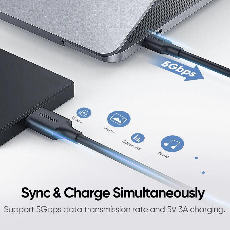 Ugreen USB C to Micro B Hard Drive Cable USB 3.0 5Gbps 3A HDD SSD - product details sync and charge - b.savvi