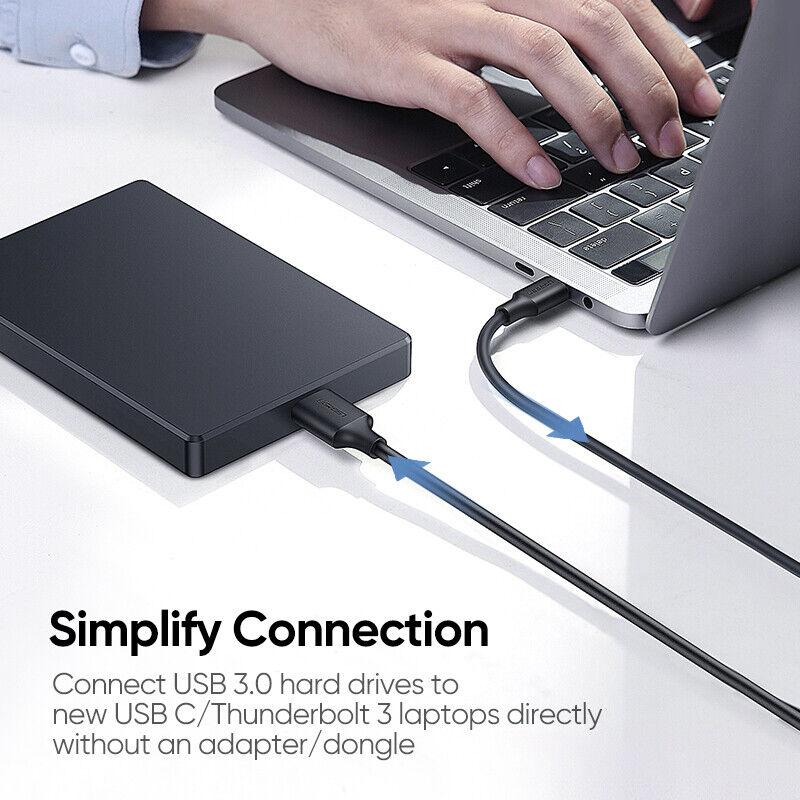 Ugreen USB C to Micro B Hard Drive Cable USB 3.0 5Gbps 3A HDD SSD - product details simplify connection - b.savvi
