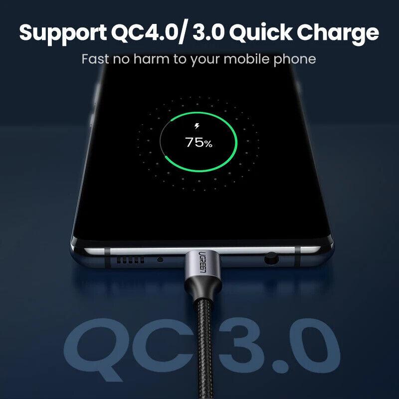 Ugreen USB C to USB C Fast Charger Cable 60W PD 3A Charging - product details support qc4.0 - b.savvi
